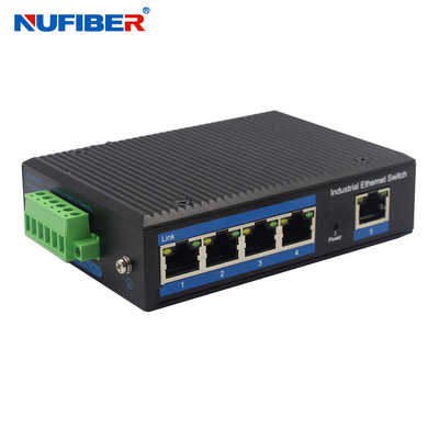 Przełącznik Ethernet przemysłowy 10/100M 5 Port Rj45 UTP z uchwytem ściennym na szynę Din