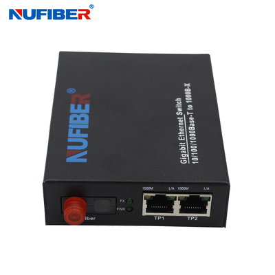 1000M 2-portowy konwerter światłowodowy Rj45 + 1 Bidi FC 1310nm/1550nm Gigabit Ethernet