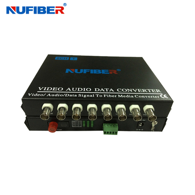 8-portowy światłowodowy transceiver wideo BNC z portem danych Rs485 Do CCTV NF-8V1D-T/R-F20