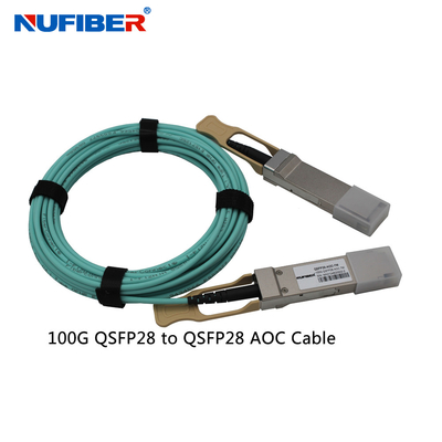 1m 2m QSFP28 do QSFP28 Aktywny kabel optyczny AOC 10m 20m Transceiver 100Gbase
