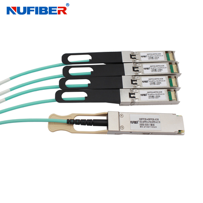 Aktywny kabel optyczny 100G QSFP28 do 4x25G SFP28 AOC 1m 2m 3m 5m 7m