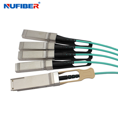 Pasywny kabel miedziany Nufiber AOC 100G QSFP28 do 4x25G SFP28 Breakout