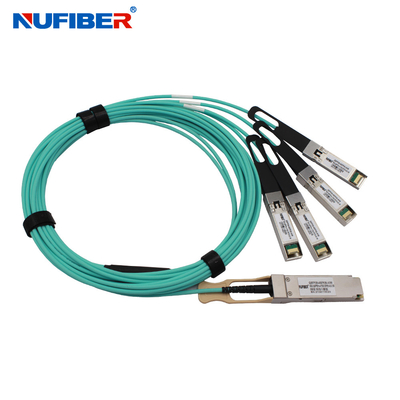 Pasywny kabel miedziany Nufiber AOC 100G QSFP28 do 4x25G SFP28 Breakout