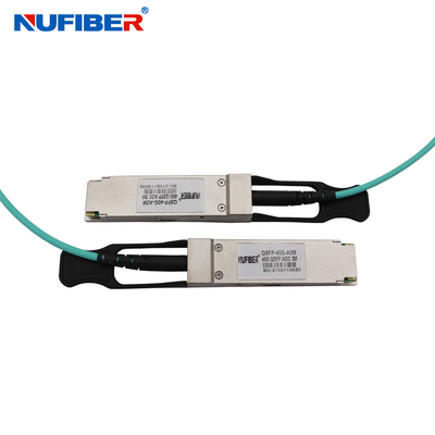 Moduł 1 do 1 Podłącz kabel 40 Gb QSFP + AOC do Cisco Huawei H3C ZTE Mikrotik