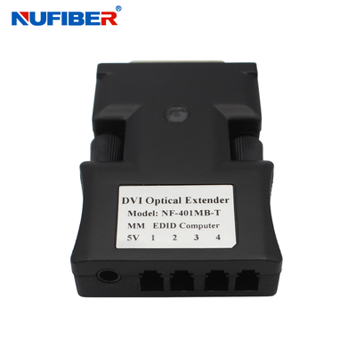 4-rdzeniowy przedłużacz światłowodowy Mini DVI Funkcja EDID 1080P dla Digital Signage