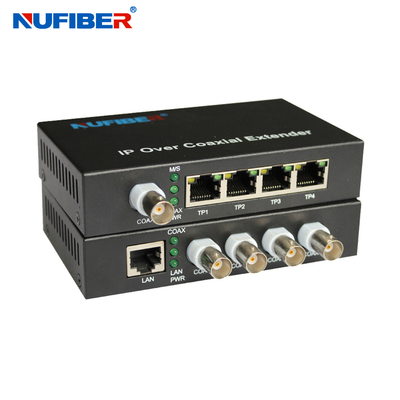 10/100M 4 BNC Over UTP EOC Converter Ethernet over Coax Extender 4 Coax do RJ45