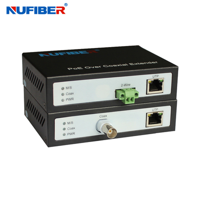 10/100 Mb / s POE Ethernet przez konwerter skrętki IP przez przedłużacz 2-przewodowy 52V