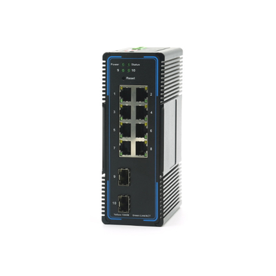 10/100/1000/10000m SFP Przemysłowy zarządzalny przełącznik Ethernet z POE RJ45
