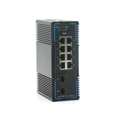 8-portowy przemysłowy przełącznik Gigabit Ethernet, zarządzalny przełącznik POE IP44