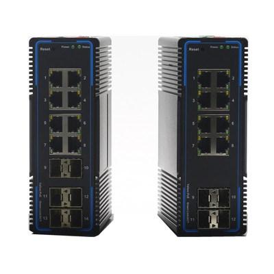 8-portowy przemysłowy przełącznik Gigabit Ethernet, zarządzalny przełącznik POE IP44