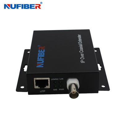 Nadajnik i odbiornik LAN Ethernet przez konwerter przedłużacza koncentrycznego do użytku w telewizji przemysłowej