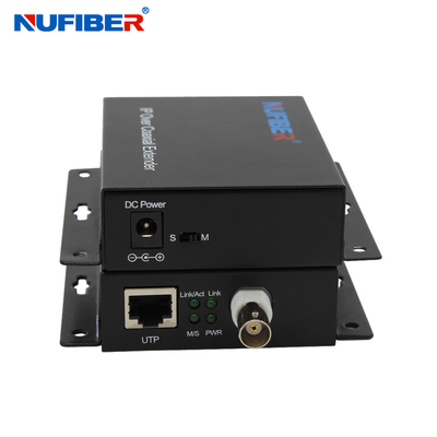 Nadajnik i odbiornik LAN Ethernet przez konwerter przedłużacza koncentrycznego do użytku w telewizji przemysłowej