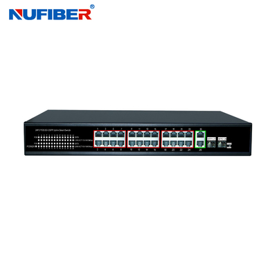 OEM 4 8 16 24-portowy Gigabit CCTV Network Ethernet Przełącznik POE 48V 10/100/1000M