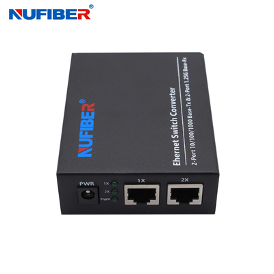 Przełącznik Gigabit Ethernet DC5V, 2-portowy przełącznik Ethernet SFP