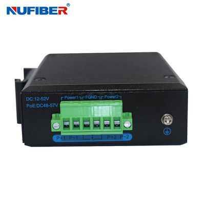 Zasilacz DC24V Gigabitowy przełącznik Ethernet SFP Przemysłowy 2 porty SFP 4 UTP