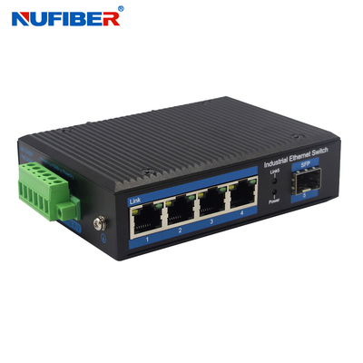 Przemysłowy przełącznik Ethernet SFP 1000M SFP na 4x10/100/1000Base-T RJ45