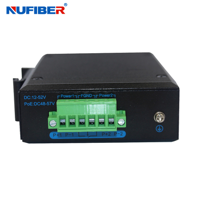 IP40 10-portowy przełącznik Gigabit SFP Ethernet 2 1000M do 8 10/100/1000M Przemysłowy niezarządzalny