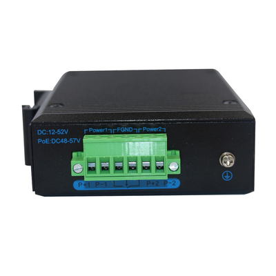 OEM Industrial SFP Ethernet Switch 10/100/1000M RJ45 4 Port do 2 1000M SFP Slot Media Converter DC24V