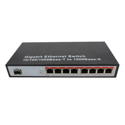 OEM Gigabit SFP Ethernet Switch 10/100/1000Mbps 8 RJ45 do 1000M Slot Optical SFP Ethernet Switch