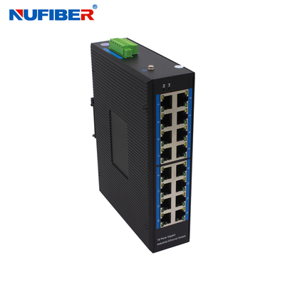 Przemysłowy przełącznik Ethernet POE zewnętrzny 10/100Mbps 16 portów Przełącznik sieciowy POE DC48V Zasilanie