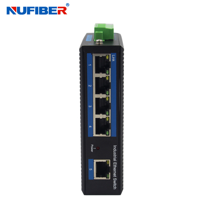 Przełącznik Ethernet przemysłowy 1000M 5 Port Rj45 UTP z uchwytem ściennym na szynę Din