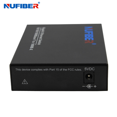 1000M 2-portowy port światłowodowy Rj45 + 1 ze złączem Duplex FC konwerter mediów szybki przełącznik światłowodowy Ethernet