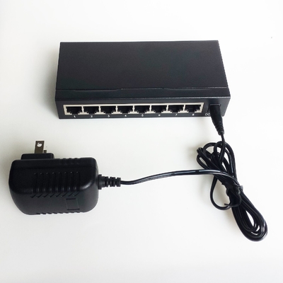 10 100M 8-portowy przełącznik Fast Ethernet Zewnętrzny zasilacz sieciowy