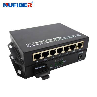 7-portowy przełącznik Ethernet DC5V 1A Prędkość 100 Mb/s Standard IEEE802.3uu