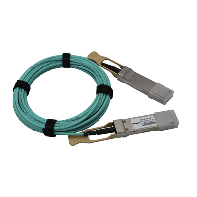 QSFP + do QSFP + Aoc Aktywny kabel optyczny Niskie zużycie energii dla Cisco Huawei
