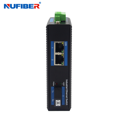 Konwerter mediów NuFiber 1310nm 100base Fx 2-portowy przełącznik Ethernet Poe