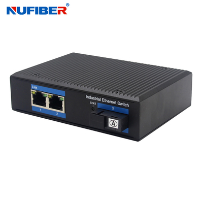 Konwerter mediów NuFiber 1310nm 100base Fx 2-portowy przełącznik Ethernet Poe