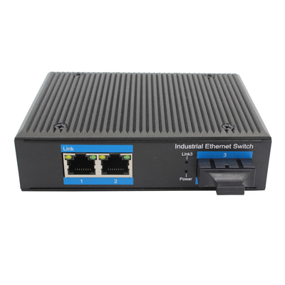 Niezarządzalny przemysłowy przełącznik Ethernet z portem światłowodowym na 2 porty UTP
