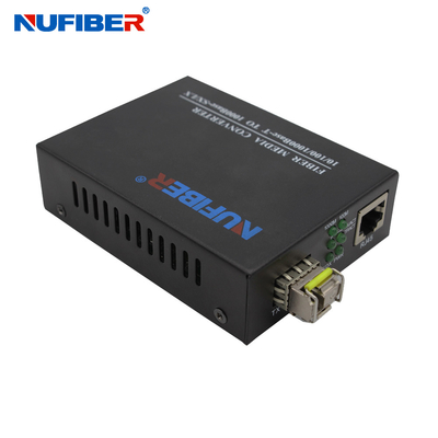 Gigabitowy konwerter mediów optycznych SFP 10/100/1000M SFP na UTP Ethernet Konwerter 5V1A