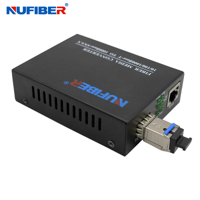 Gigabitowy konwerter mediów optycznych SFP 10/100/1000M SFP na UTP Ethernet Konwerter 5V1A