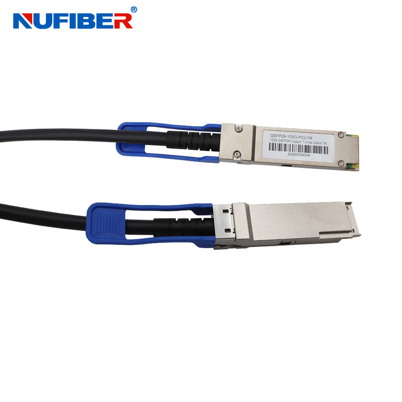 Kabel miedziany OEM 100G QSFP28 do QSFP28 DAC do sieci FTTX